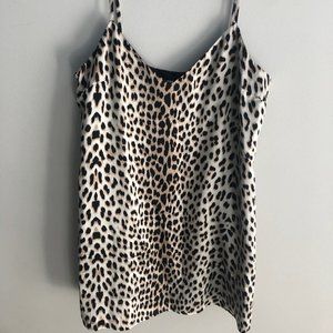 Leopard print mini dress